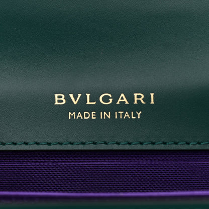 Bulgari Calfskin Serpenti Forever Top Handle Emerald Green 9 of 10