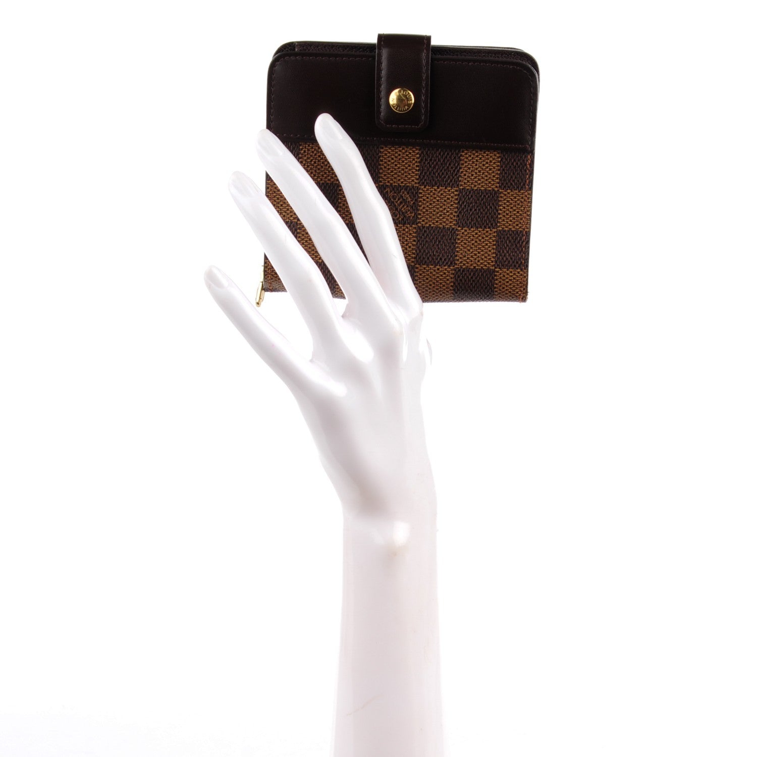 Louis Vuitton Damier Ebene Zippe Zipped Compact Wallet 2 of 8