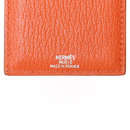 Hermes Chevre Mysore Heidi Badge Holder Orange 6 of 8