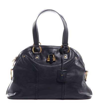 Saint Laurent Leather Large Muse Navy Blue 1 of 10