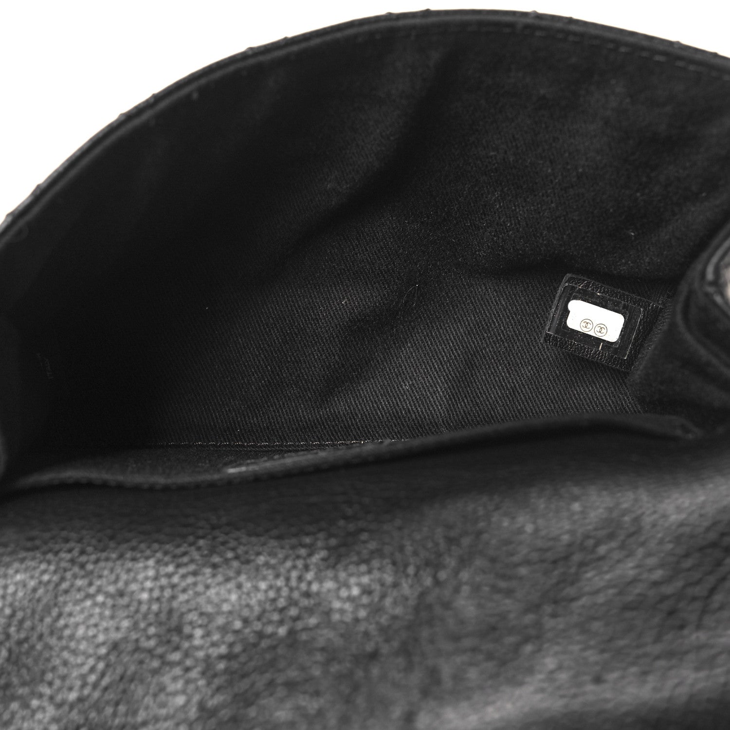 Chanel Grained Calfskin Quilted 2.55 Reissue Flap Belt Bag Clutch Black 5 of 10