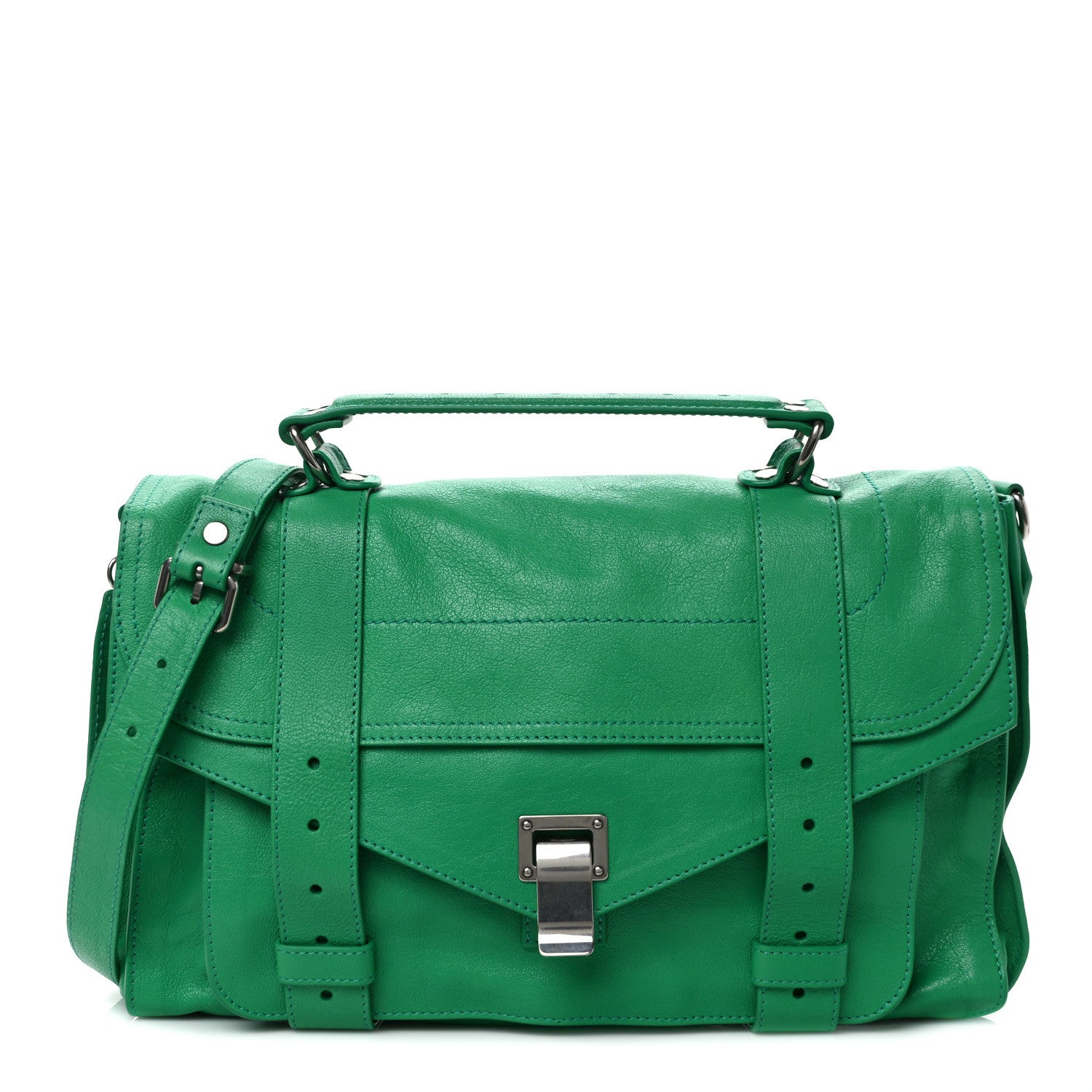 Proenza Schouler Lambskin Medium PS1 Satchel Aloe 1 of 14