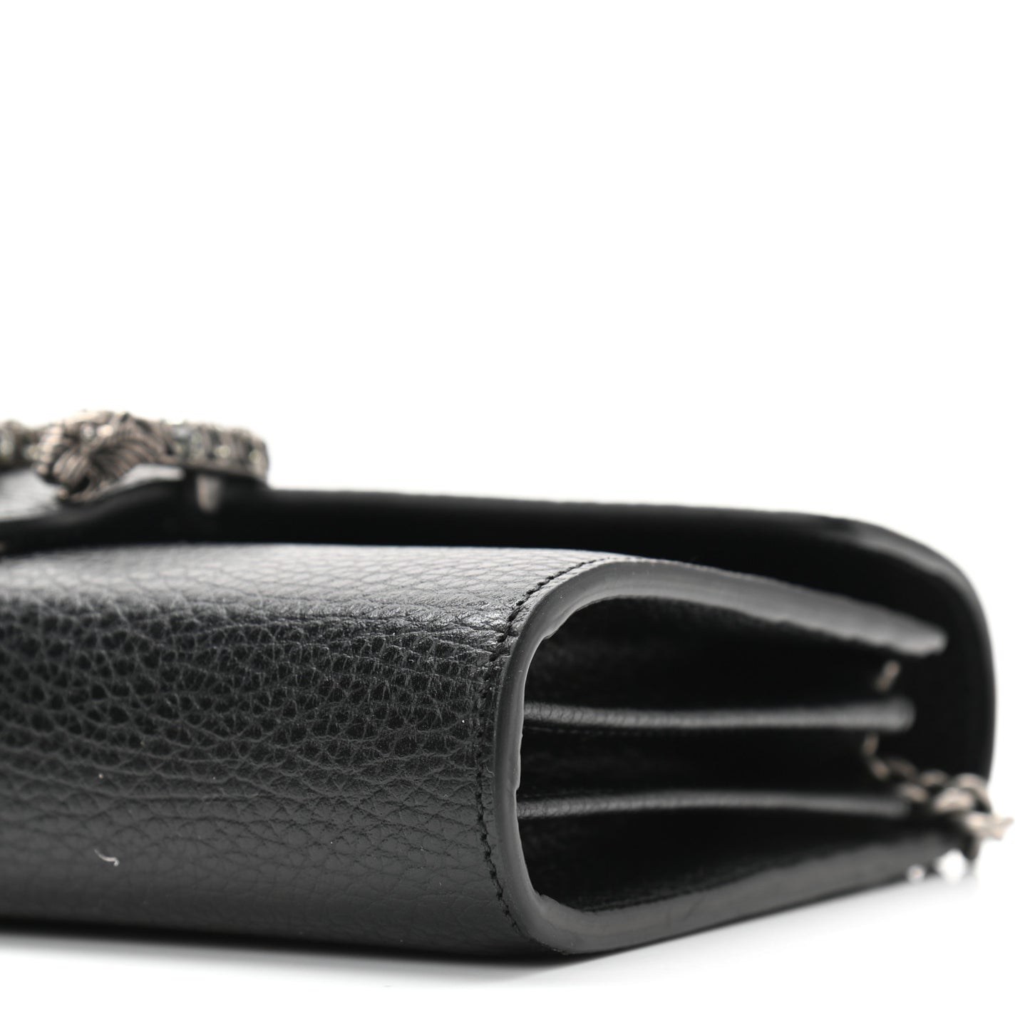 Calfskin Mini Dionysus Chain Wallet Black