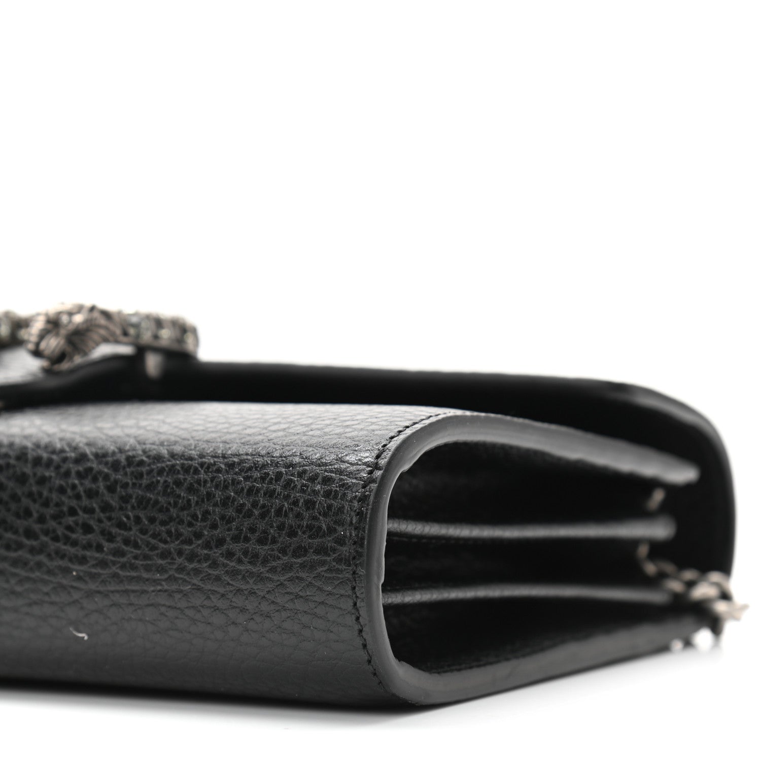 Gucci Calfskin Mini Dionysus Chain Wallet Black 10 of 11