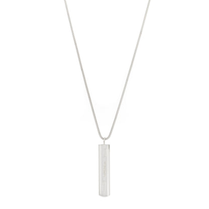 Tiffany Sterling Silver 1837 Bar Pendant Necklace 1 of 4