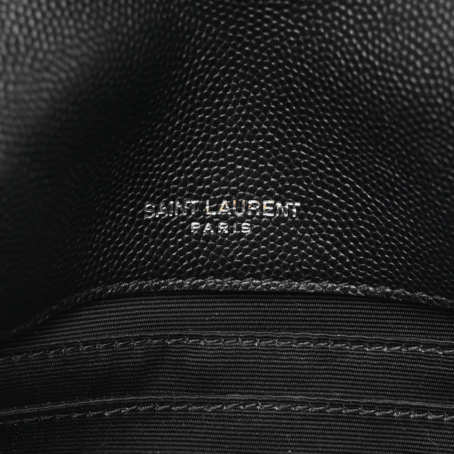 Saint Laurent Grain De Poudre Monogram Toy West Hollywood Fold-Over Bag Black 7 of 11