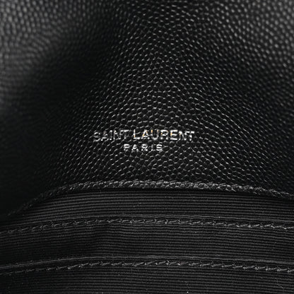 Saint Laurent Grain De Poudre Monogram Toy West Hollywood Fold-Over Bag Black 7 of 11