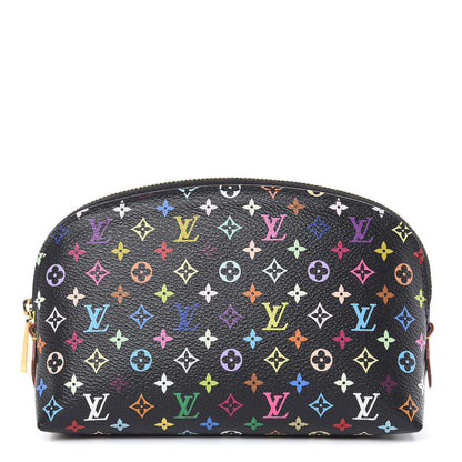 Louis Vuitton Monogram Multicolor Cosmetic Pouch Black Grenade 1 of 9