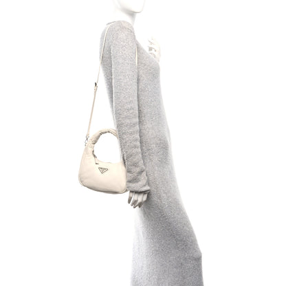 Prada Nappa Soft Padded Mini Bag White 2 of 13