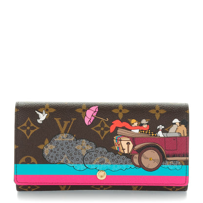 Louis Vuitton Monogram 2015 Christmas Animation Sarah Wallet Hibiscus 1 of 7