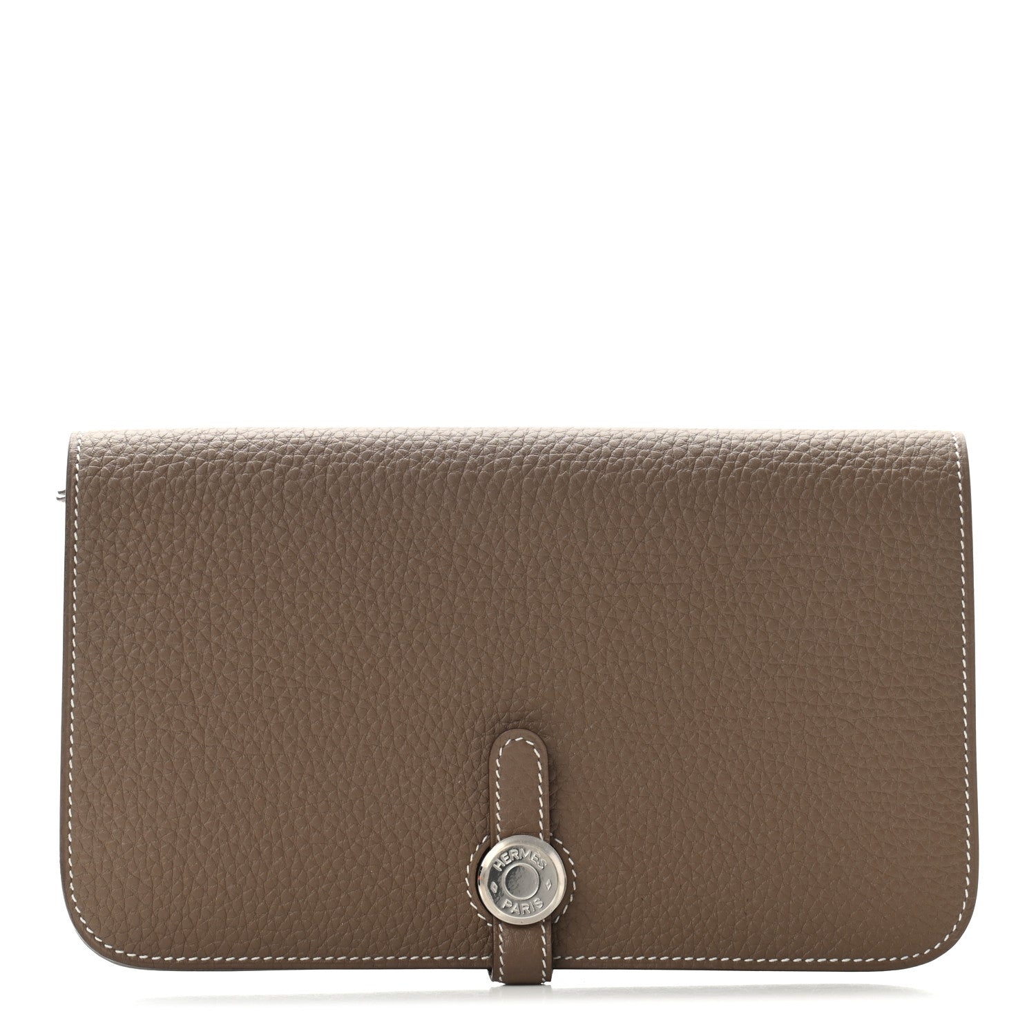 Hermes Togo Dogon Duo Wallet Etoupe 1 of 9