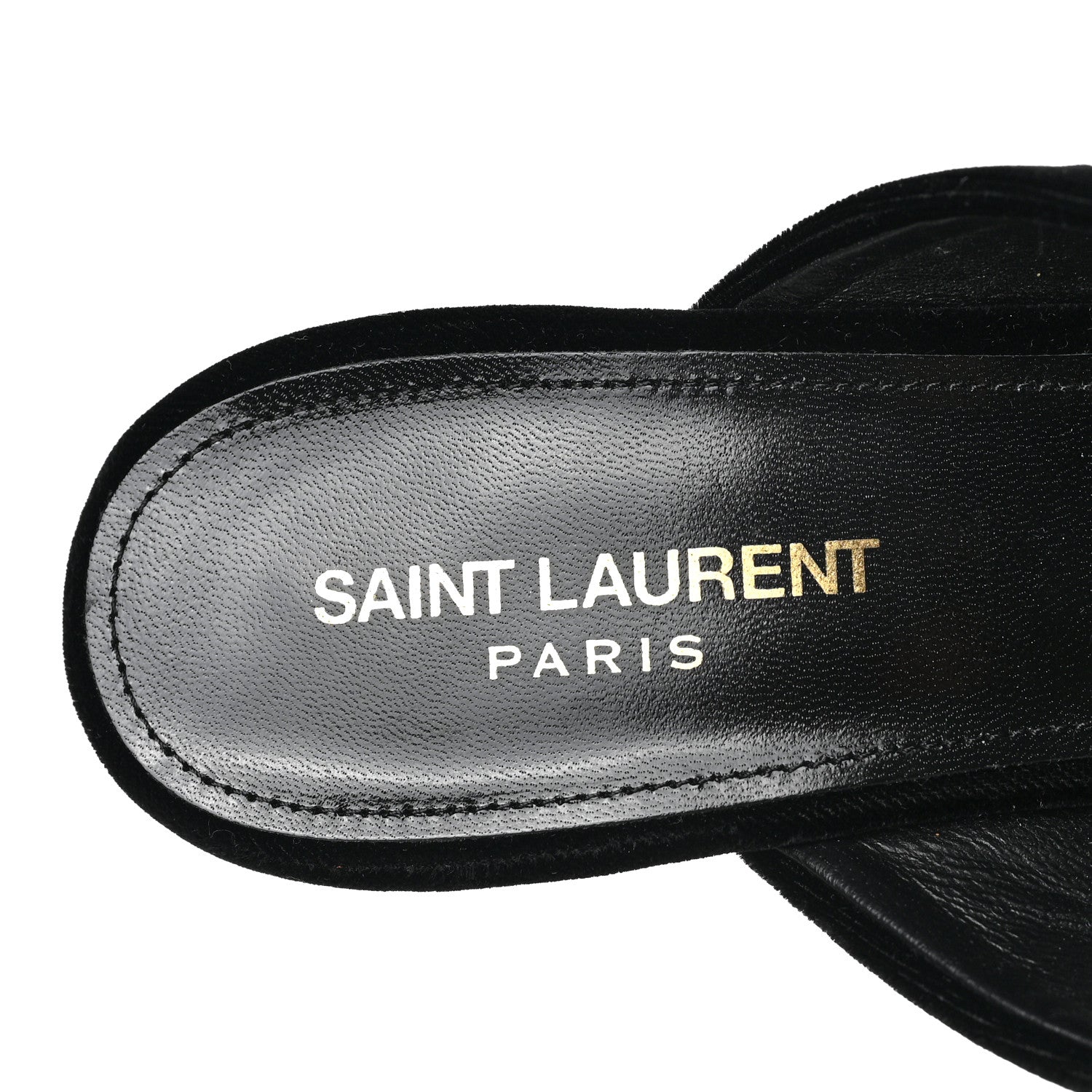 Saint Laurent Velvet Star Mules 40.5 Black 7 of 8
