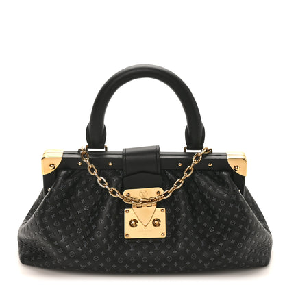 Louis Vuitton Calfskin Nanogram Embossed Clutch Black 1 of 9