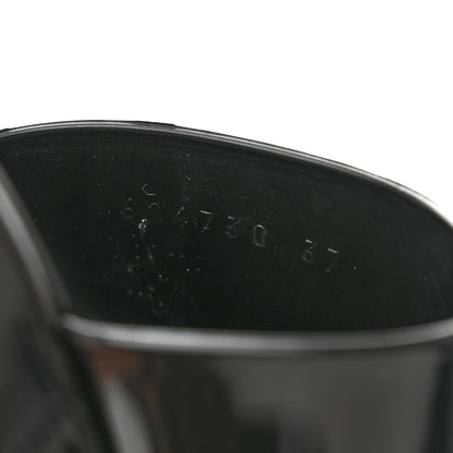 Gucci Rubber Gucci Logo Womens Platform 20/60mm Slide Sandals 37 Black 8 of 9
