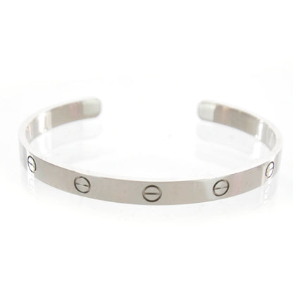 Cartier 18k White Gold Love Bracelet Size 20 1 of 4