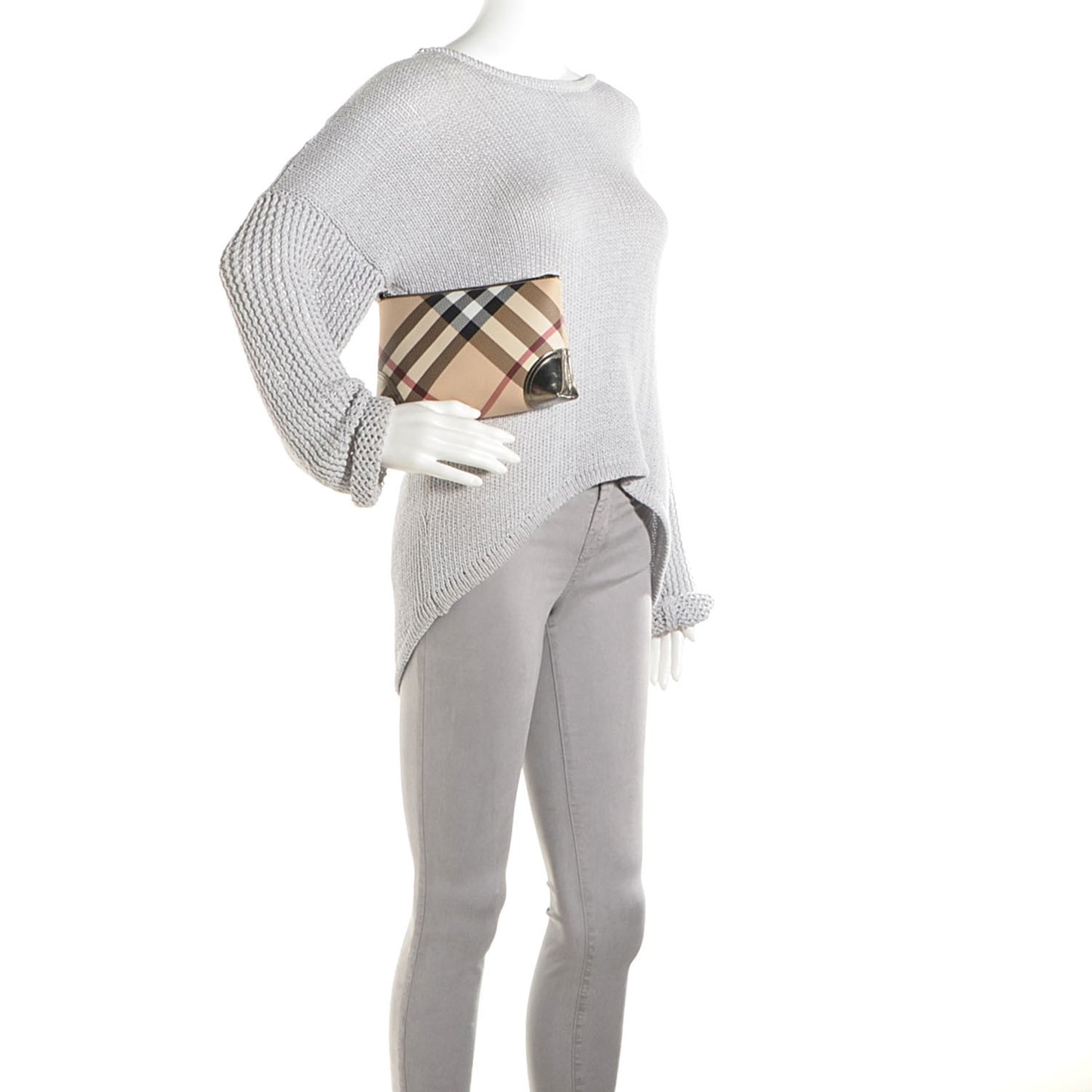 Nova Check Cosmetic Bag Nickel