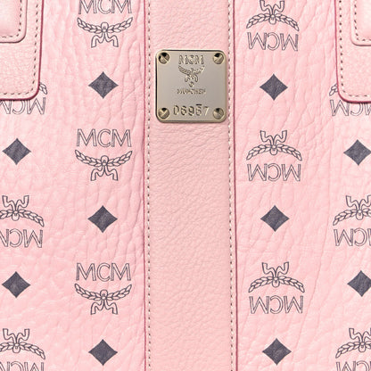 MCM Visetos Medium Liz Reversible Shopper Tote Powder Pink 7 of 19
