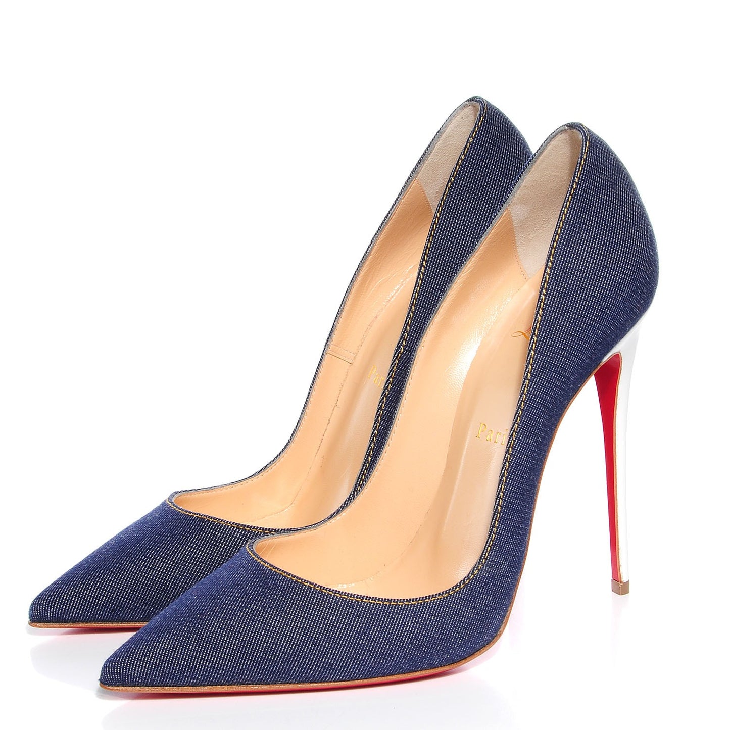 Denim Jazz Calf So Kate 120 Pumps 39 Blue White