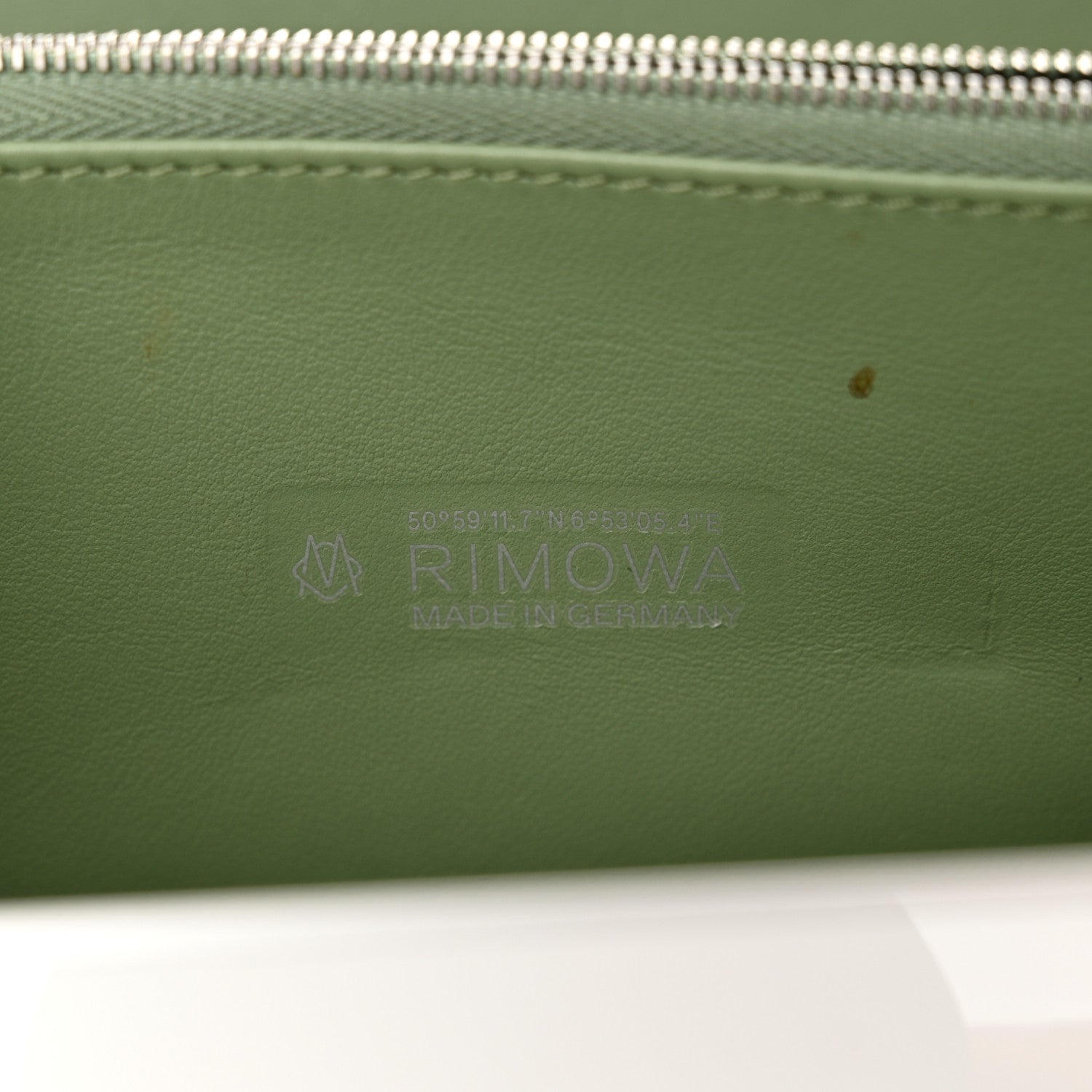 Rimowa Gloss Polycarbonate Personal Cross-Body Bag White Green 5 of 11