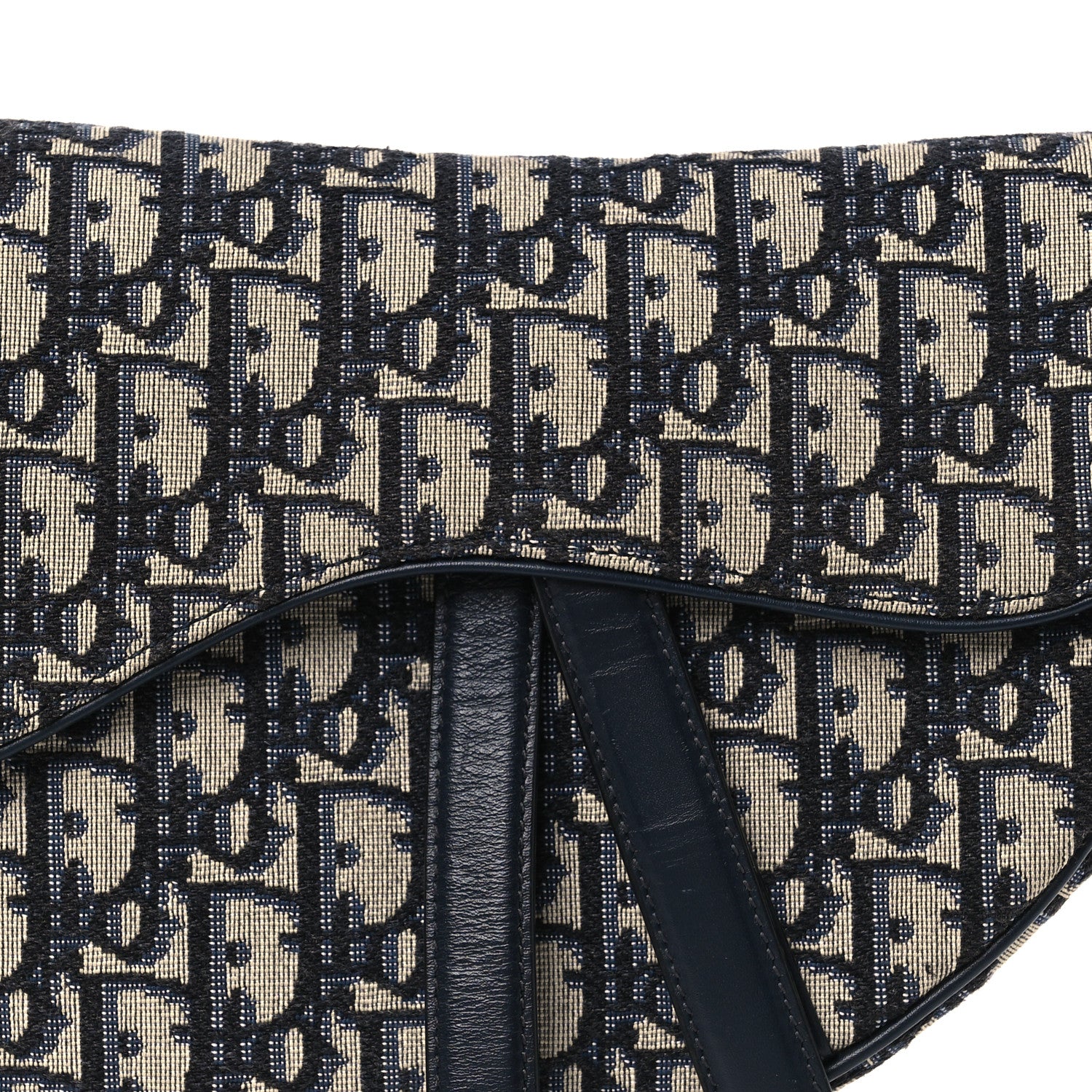 Christian Dior Oblique Saddle Bag Blue 8 of 11