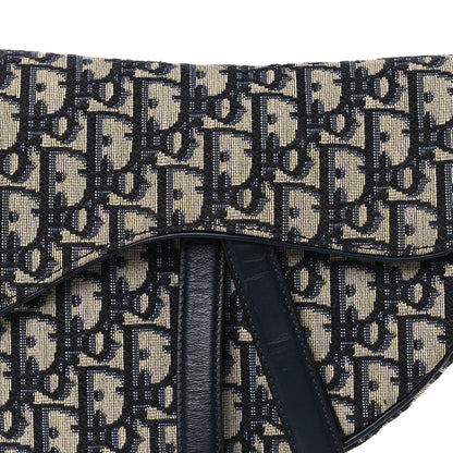 Christian Dior Oblique Saddle Bag Blue 8 of 11