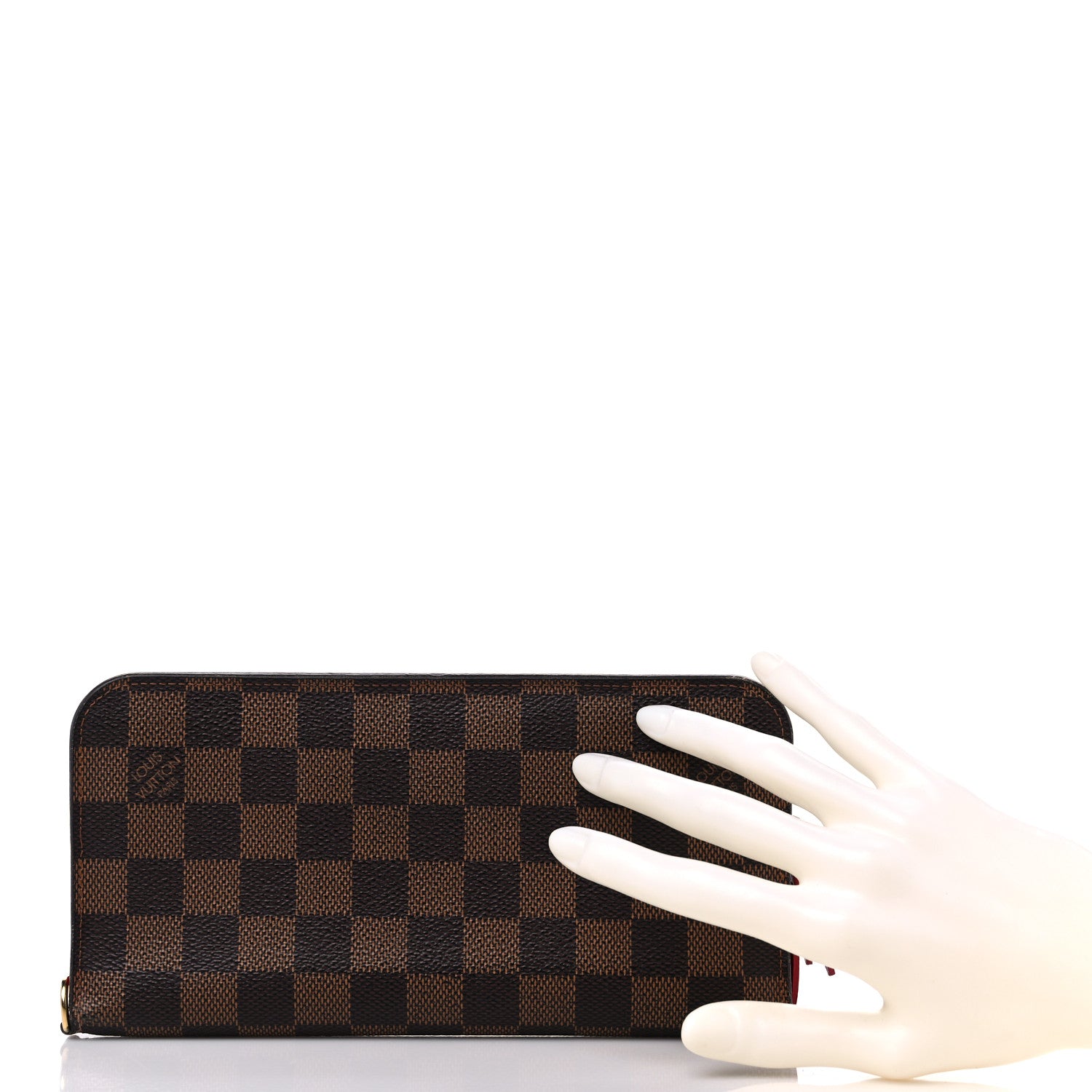 Louis Vuitton Damier Ebene Insolite Wallet Rouge 2 of 15