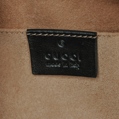 Gucci Calfskin Matelasse Small GG Marmont Chain Shoulder Bag Black 6 of 6