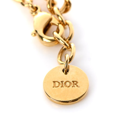 Christian Dior Crystal Diorable Giraffe Logo Bracelet Gold 4 of 4