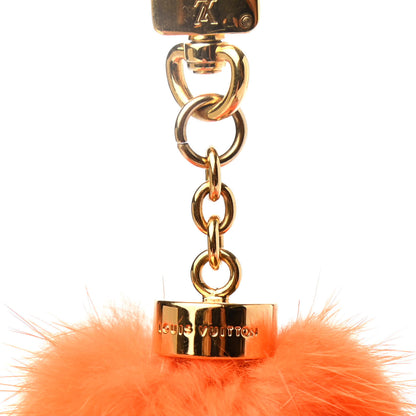 Louis Vuitton Mink Fluo Bubble Bag Charm Key Holder Orange 4 of 4
