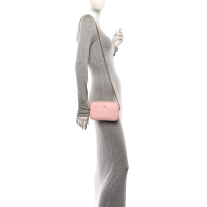 Gucci Dollar Calfskin Enamel Super Mini GG Marmont Chain Shoulder Bag Light Pink Blue 2 of 10