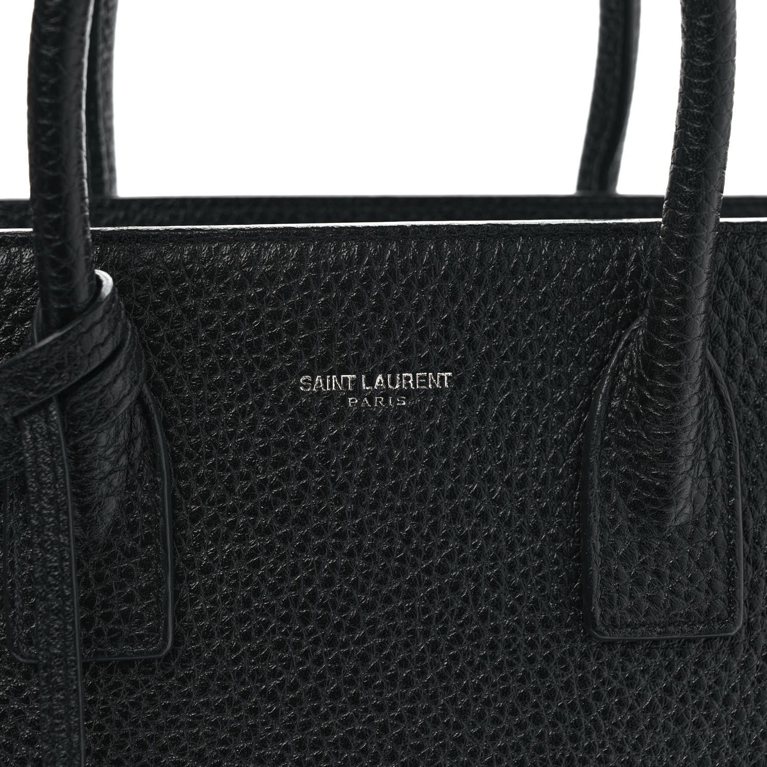 Saint Laurent Grained Calfskin Baby Sac De Jour Black 6 of 8