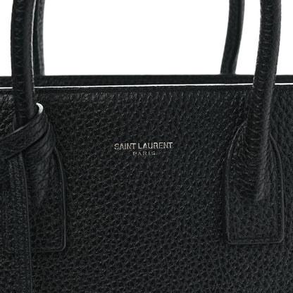 Saint Laurent Grained Calfskin Baby Sac De Jour Black 6 of 8