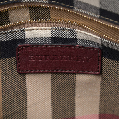 Burberry Calfskin Small Orchard Bowling Bag Burgundy Red 6 of 13