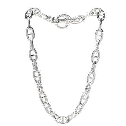 Hermes Sterling Silver GM Chaine D'Ancre Necklace 3 of 6