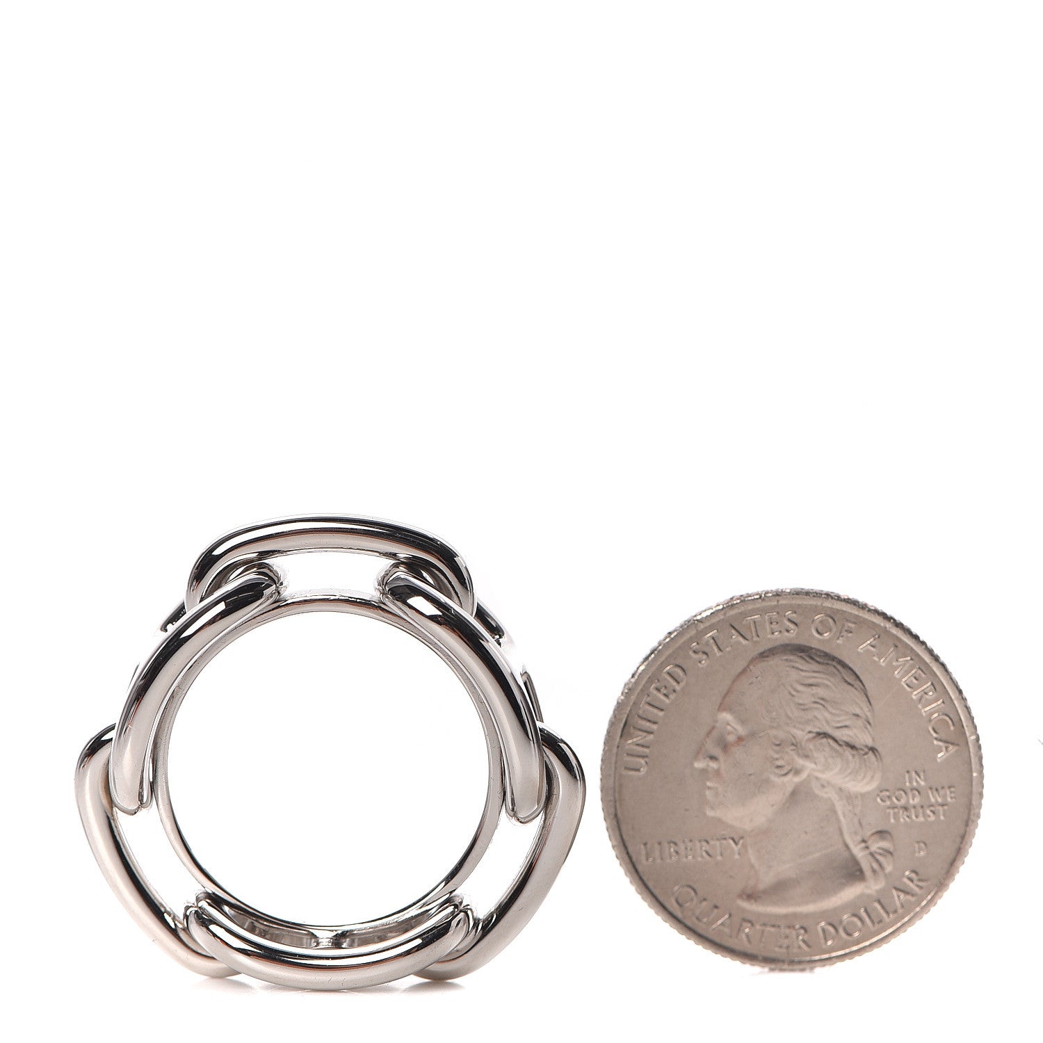 Hermes Palladium Regate Scarf Ring 2 of 5