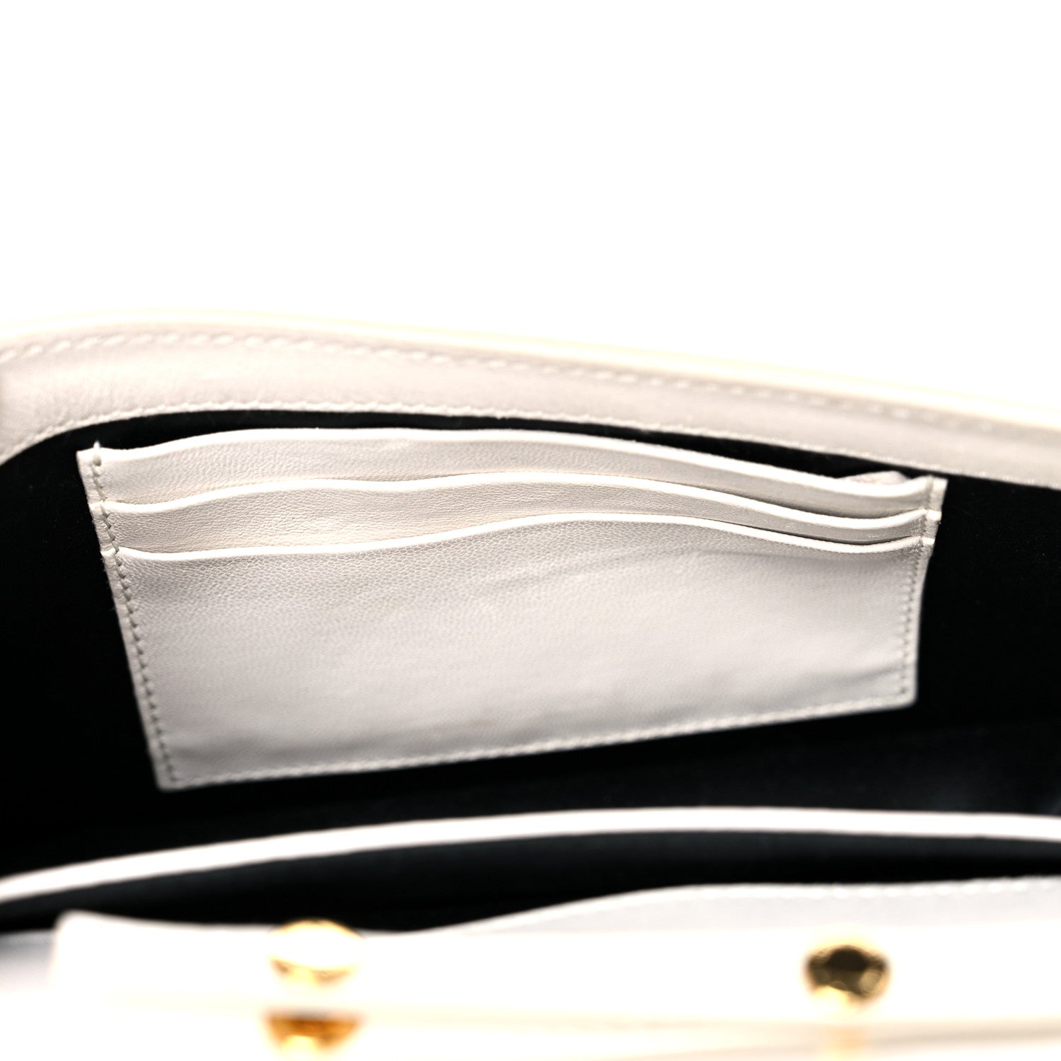 Miu Miu Nappa Matelasse Chain Crossbody White 7 of 11