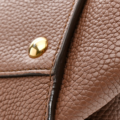 Salvatore Ferragamo Grained Calfskin Sofia Satchel Moka 19 of 19