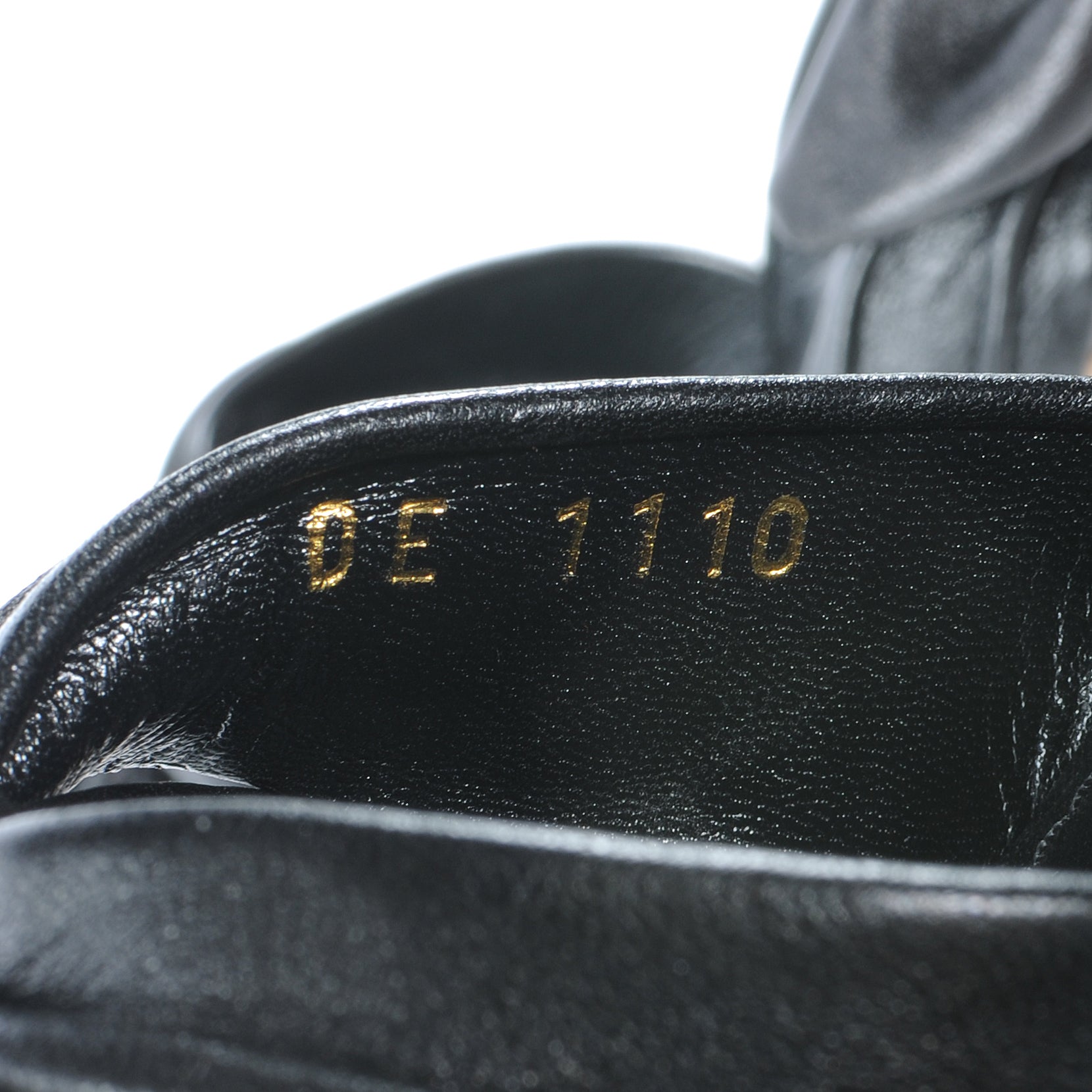 Louis Vuitton Porto Cervo Leather Slingback Heels Black 38 7 of 7