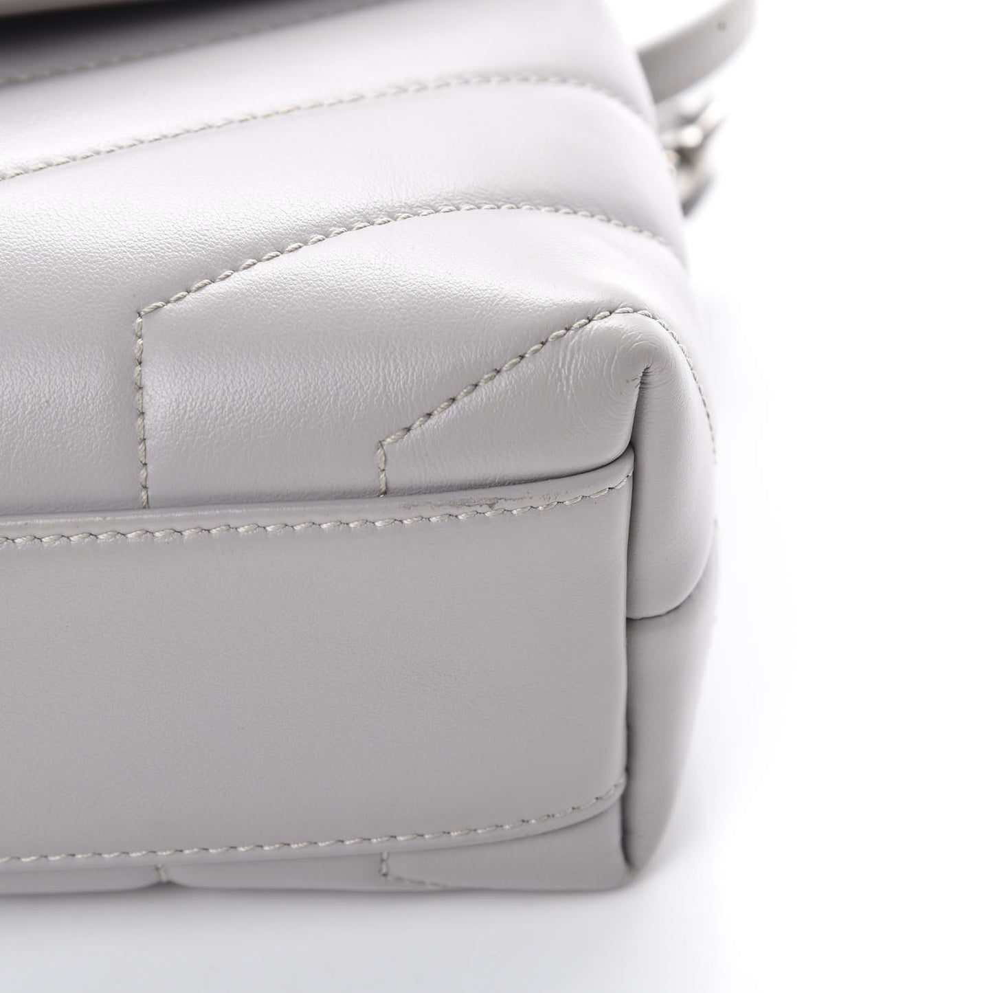 Calfskin Y Quilted Monogram Toy Loulou Satchel Granite