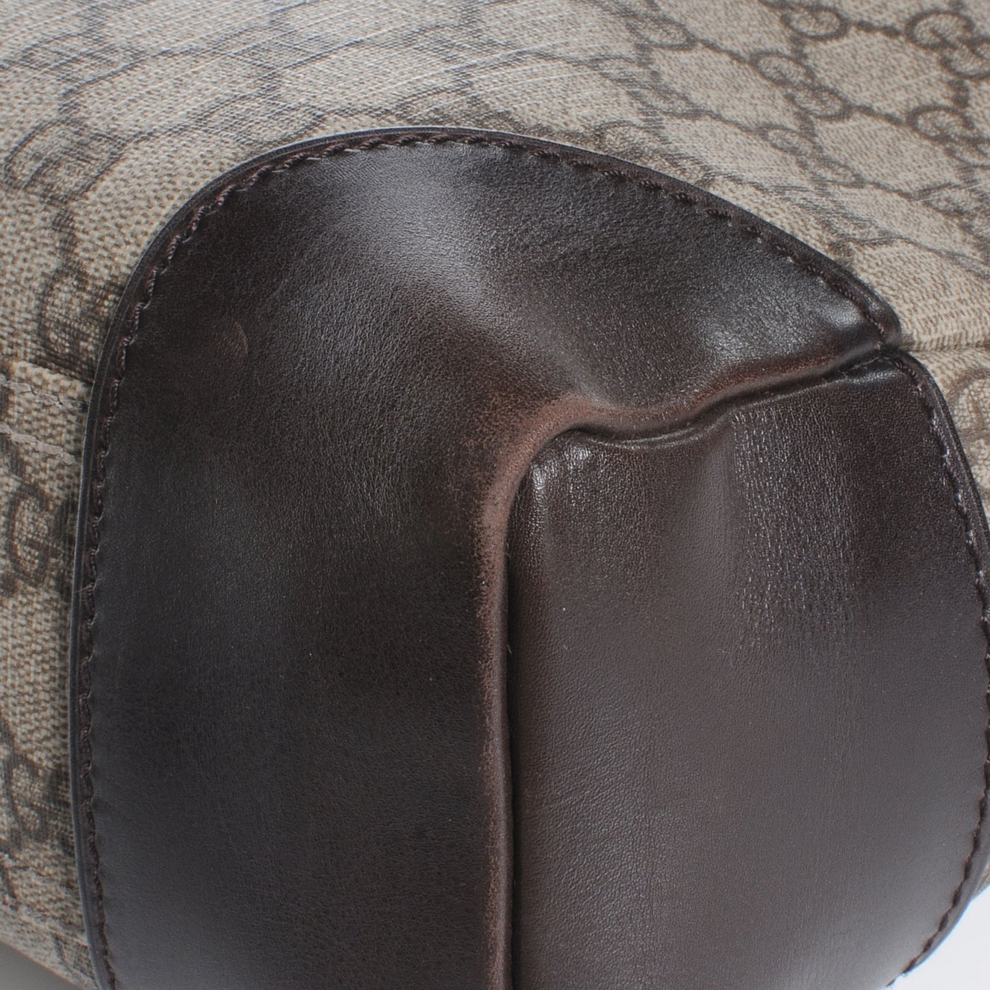 Denim Monogram Flat Messenger Bag Black