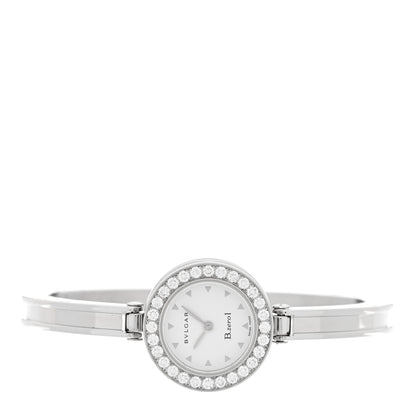 Bulgari Stainless Steel Diamond Bezel 22mm B.Zero1 Quartz Watch White 2 of 4