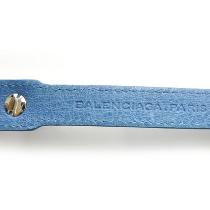 Balenciaga Agneau Arena Giant 12 Silver Hardware Triple Tour Bracelet S Cyclade 3 of 5