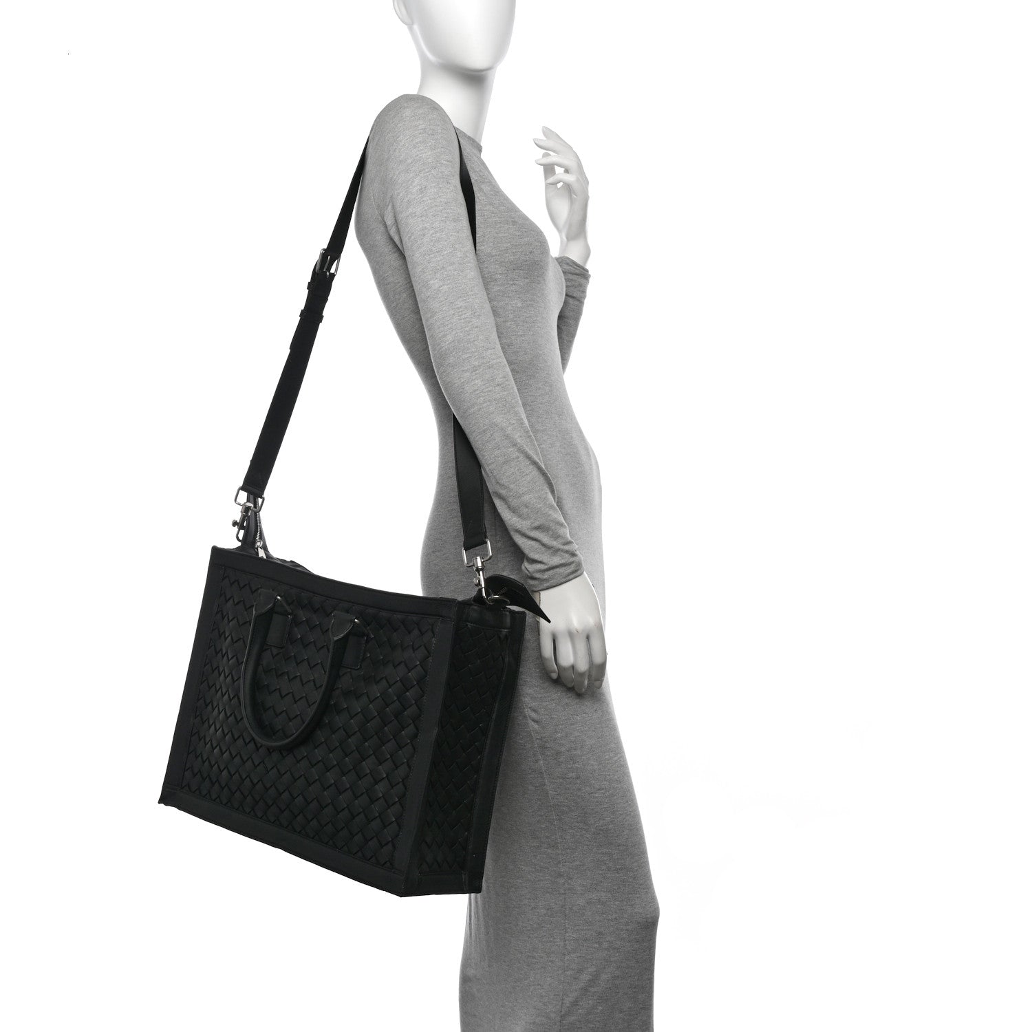 Bottega Veneta Nappa Intrecciato Briefcase Black 2 of 10