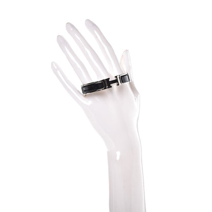 Hermes Enamel Narrow Clic Clac H Bracelet PM Black 2 of 6