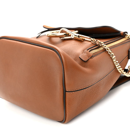 Chloe Suede Calfskin Medium Faye Backpack Tan 10 of 10