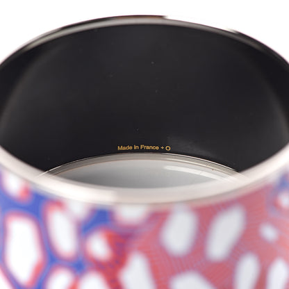 Hermes Enamel Printed Grand Fonds Extra Wide Bracelet 65 6 of 7