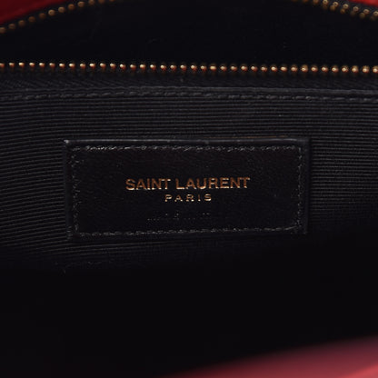 Saint Laurent Grained Calfskin Small Sac De Jour Lipstick Red 6 of 10