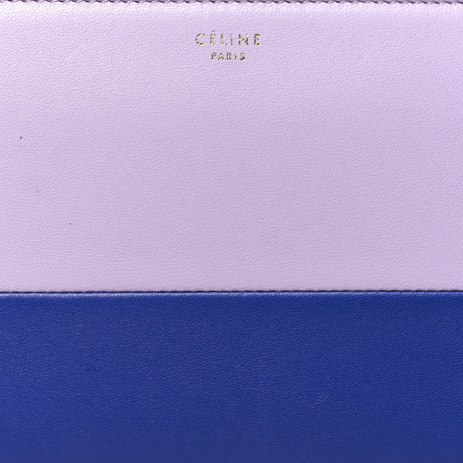Celine Lambskin Large Zip Around Multifunction Wallet Light Purple Royal Blue 8 of 8