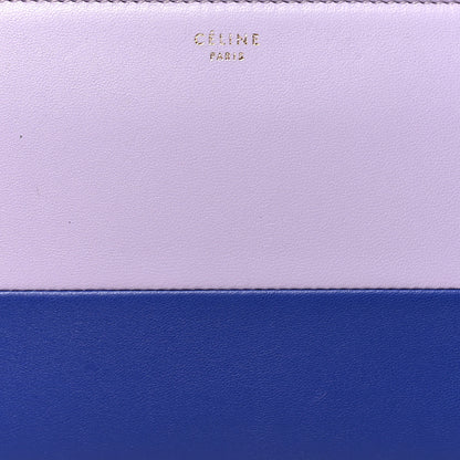Celine Lambskin Large Zip Around Multifunction Wallet Light Purple Royal Blue 8 of 8