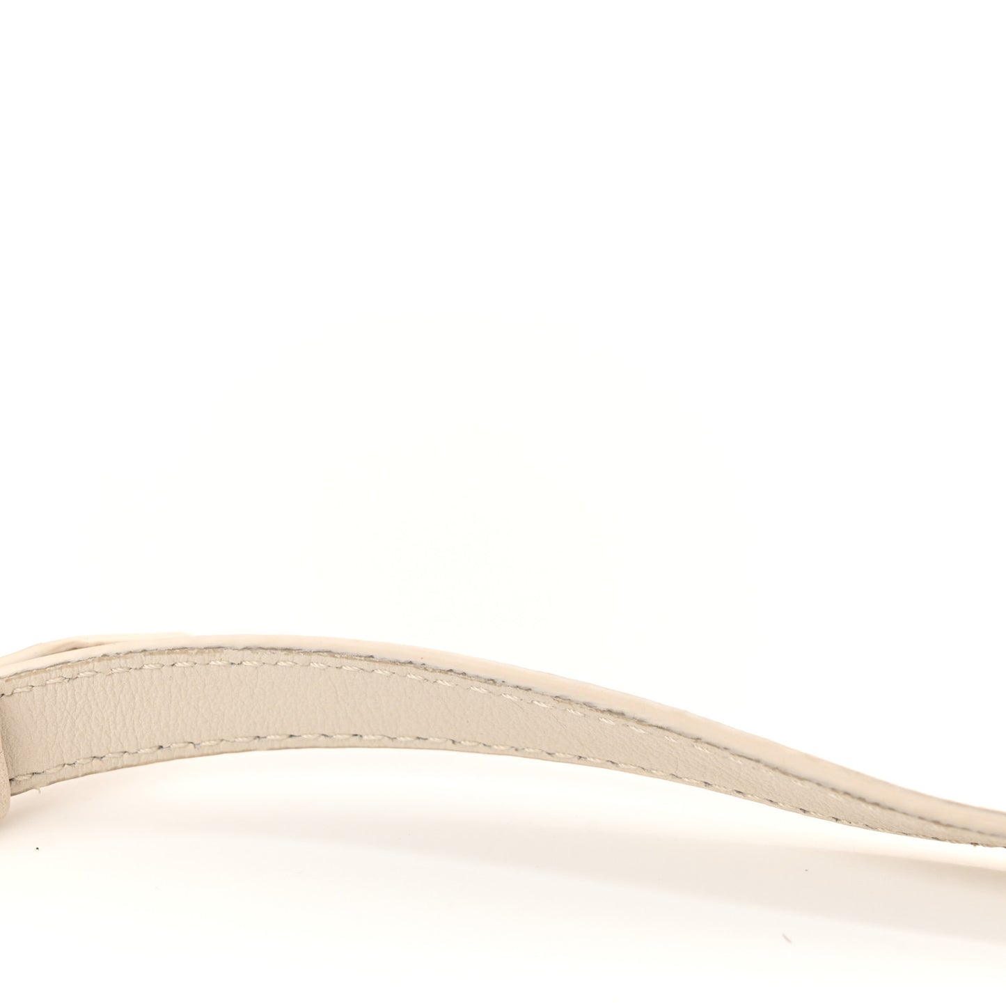 Raffia Woven Calfskin Le Petit Baci Natural White